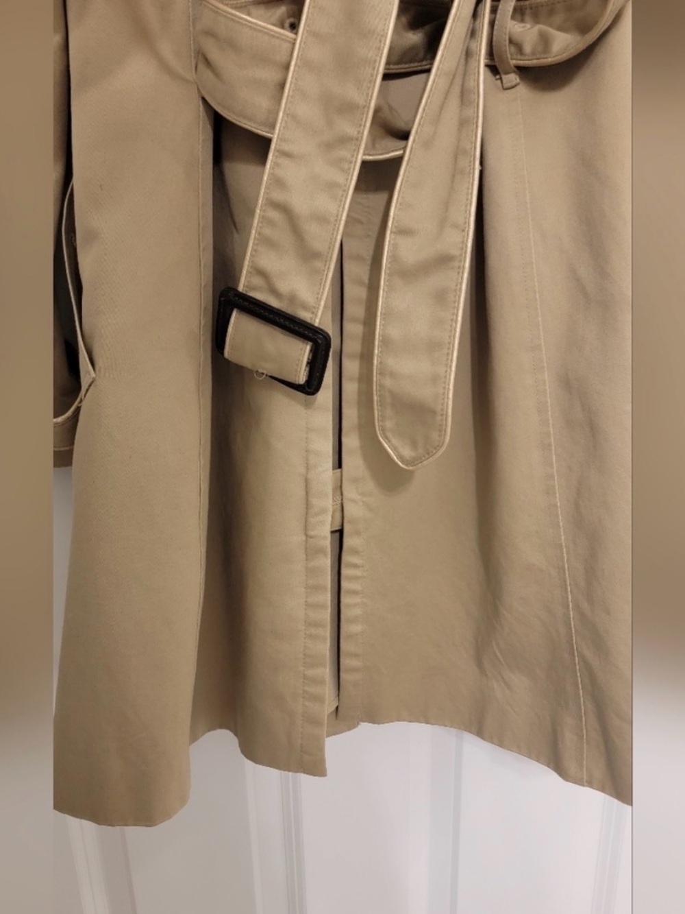 Burberry Tan Double-Breasted Trench Coat - Picture 6 of 9